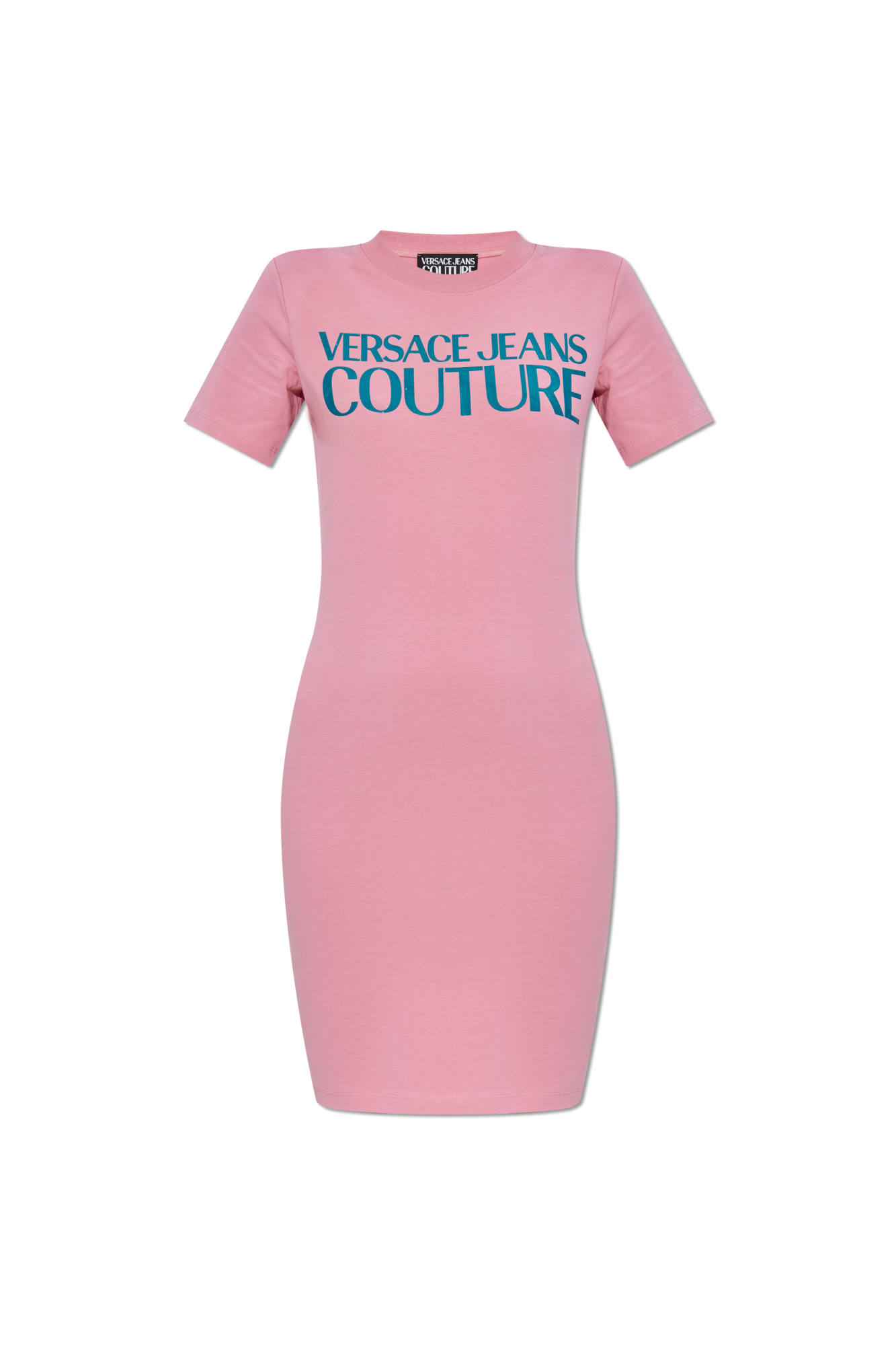 【関税&送料込】Versace Jeans Couture Sweatshirt Dress With Pink Dress with printed logo Versace Jeans Couture - Vitkac